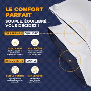 Oreiller Ajustable - 60 x 60 cm