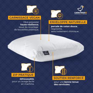 Oreiller Monoduo 60 x 60 cm 