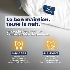 Oreiller Monoduo 60 x 60 cm 