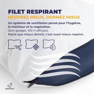 Oreiller Ajustable - 60 x 60 cm